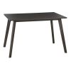 47 x 29-inch Mid-Century Modern Dining Table in Espresso Wood Finish