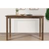 Rectangular 47 x 29 inch Dining Table in Brown Wood Finish